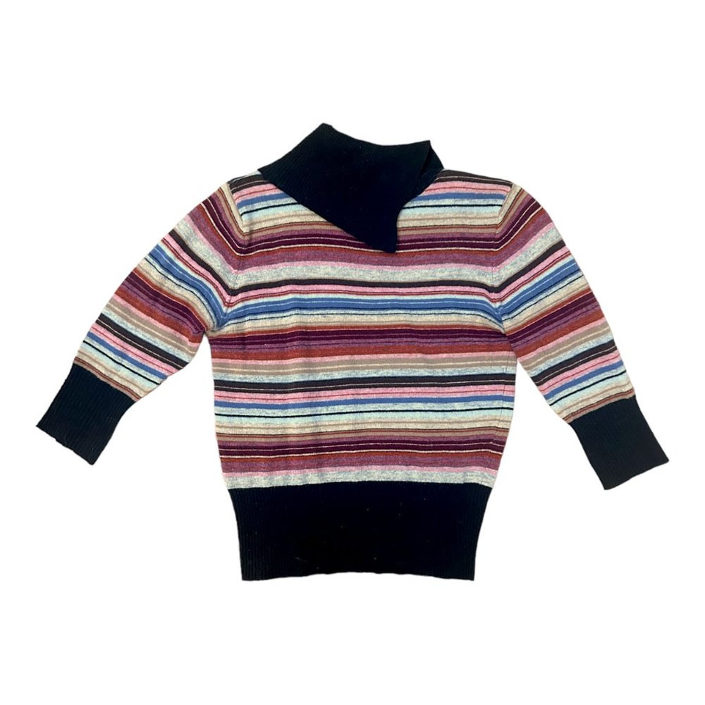 Phillipe Adec Parisian Vintage Stripe Turtleneck